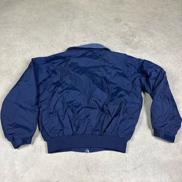 Columbia Men's Fleece Lined Coat M Navy Zipper - Picture 9 of 12